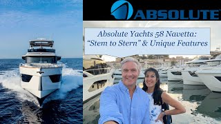 Absolute Yachts Navetta 58 quotStem to Sternquot Tour amp Unique Features  CallText Chris 561 2851212 [upl. by Gassman910]