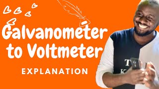 How to convert a galvanometer milliammeter to voltmeter by Kisembo Physics [upl. by Olihs]