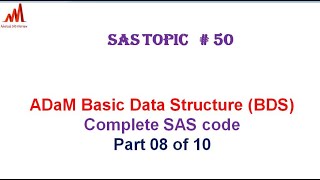 Clinical SAS Topic  50 BDS ADaM dataset complete coding part 08 of 10 [upl. by Marcie]