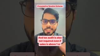 Presumptive Taxation Schemes 44AD of Income Tax incometax finance icai castudents business [upl. by Oberstone]