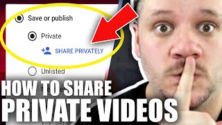 How To SHARE a PRIVATE YOUTUBE VIDEO NEW METHOD [upl. by Sibylle]