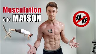 MUSCULATION à la maison 💪 sans matériel  Maxence De Schrooder [upl. by Kandace]