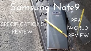 Samsung Galaxy Note9 Specs Video Real World Review [upl. by Bruis161]