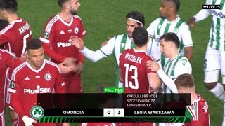 Omonia vs Legia Warszawa 03 All Goals and Extended Highlights legia omonia [upl. by Nilved]