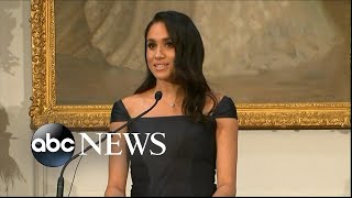 Meghan Markle gives empowering speech on feminism womens suffrage [upl. by Aicilegna]