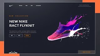 Nike Website UI Design Tutorial  HTML CSS and JavaScript [upl. by Marlon134]