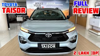 New 2024 Model Toyota Taisor Top Model Review✅Toyota Taisor 2024 top model  toyota taisor 2024 [upl. by Brewer118]