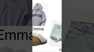 Your outfit if your name is ￼Emma ￼￼Madison Chelsea Kaitlyn ￼￼ [upl. by Barri884]