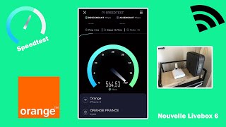 Livebox 6 Premier Speedtest en Wifi 🔥speedtest orange livebox6 [upl. by Ecnatsnoc]