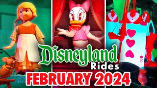 Disneyland Rides  February 2024 POVs 4K 60FPS [upl. by Sloane]