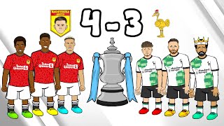 Manchester United 43 Liverpool FA Cup 2324 Parody Diallo Goal Goals Highlights Song [upl. by Fischer]