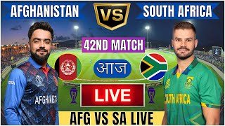 Live AFG Vs SA Match Score  Live Cricket Match Today  AFG vs SA live 1st innings livescore [upl. by Hoeg864]