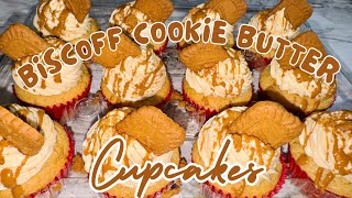 Biscoff Cookie Butter Cupcakes  Fridai’s Kitchen [upl. by Feinstein]