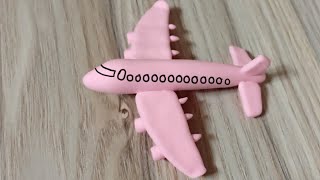 Make An Airplane from clay  Clay Airplane  Play Doh Airplane  3Way Toy [upl. by Scherle]