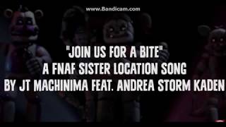 FNAF Sister Location Song  Join Us For a Bite karaoke [upl. by Yolane]