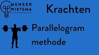 Natuurkunde uitleg Kracht 5 Parallellogram methode [upl. by Kluge]