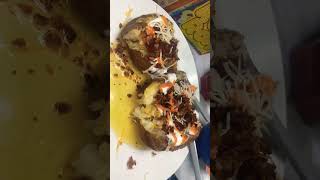 Loaded Baked Potato’s With Roasted Garlic Butter Sauce😌 [upl. by Aihseken]