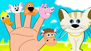 Bauernhoftiere Finger Familie  Tiere Lied  Kinderlieder in Deutsch [upl. by Kitchen]