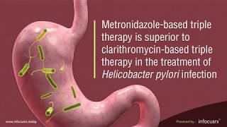 Metronidazole triple therapy vs clarithromycin triple therapy to treat Hpylori infection [upl. by Lanti]