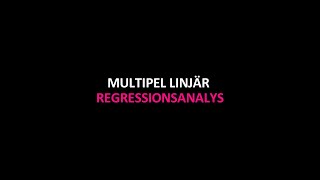 Multipel linjär regressionsanalys i SPSS [upl. by Kath]