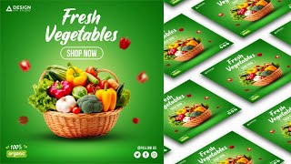 Vegies Poster Design  Affinity Designer  Product Poster Design [upl. by Joerg]