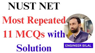 NUST NET Physics Most Repeated 11 MCQs with Solutions  NUST Entry Test Preparation  NUST NET [upl. by Melena617]