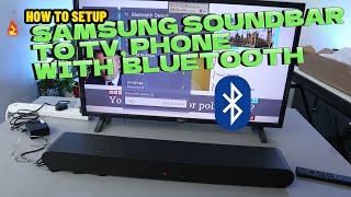 Samsung S50B Review  How to Set up Samsung S50B Soundbar To Phone TV With Bluetooth [upl. by Tallu]