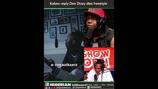 Kabex responds to Dan Dizzy diss track which dropped yesterday Dan Dizzy reacts says he needs 2 hrs [upl. by Airretal789]