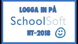 Logga in på Schoolsoft HT2018 [upl. by Atterahs]