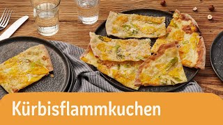 KürbisFlammkuchen – vegetarisch und lecker 🎃 shorts rewe [upl. by Ihcehcu]