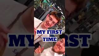 🏋️ FIRST TIME WRAPPINGIN A GYM 🎉🎉 tefillin gym shorts viralvideo crazy chabad cteen [upl. by Prichard813]