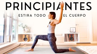 Clase de Yoga para Principiantes 10 Minutos  5 Posturas de Yoga para Estirar Todo el Cuerpo [upl. by Teirrah]