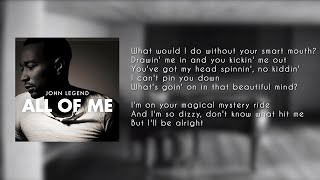 John Legend  All of Me  LYRICS  KARAOKE  INSTRUMENTAL [upl. by Eelyek732]