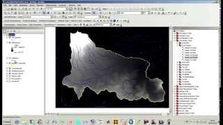 Delimitación de cuencas Hidrográficas en ArcGIS 101 Hydrology tools [upl. by Litnahc]