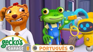 🔎Detetives e a Trilha Misteriosa  Garagem do Gecko  Desenhos Animados Infantis em Português [upl. by Edieh98]