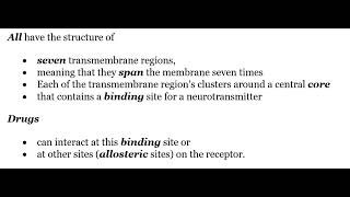 STAHLS  Chapter 2  8 GPROTEINLINKED RECEPTORS STRUCTURE AND FUNCTION psychiatrypharmacology [upl. by Dinse]