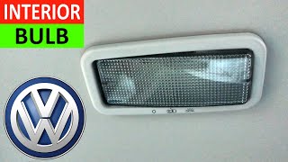 How to replace Interior roof bulb in VW T5 T6 Caddy Crafter  VW Interior Roof light not working [upl. by Rehpatsirhc]