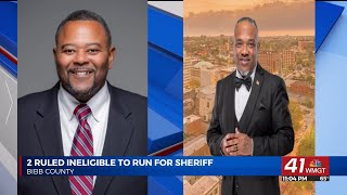 MaconBibb Elections Board disqualifies two sheriff candidates [upl. by Ahsaetan]