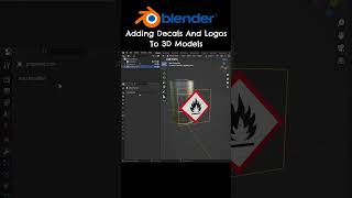 Adding Decals And Logos To 3D Models In Blender [upl. by Jenny676]