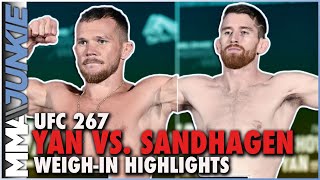 UFC267 weighins Petr Yan vs Cory Sandhagen highlights [upl. by Oni]