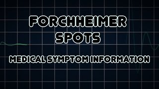 Forchheimer spots Medical Symptom [upl. by Nowaj46]