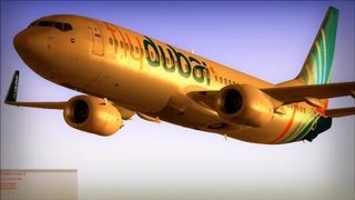 FSX NGX FlyDubai  FS2Crew  GSX  REX Ess Plus [upl. by Tilford]