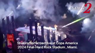 Shakira Performed live at Copa America 2024 Final Between Argentina and Colombia [upl. by Enyrb]