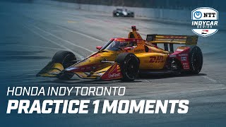 HONDA INDY TORONTO  PRACTICE 1 MOMENTS [upl. by Blandina]