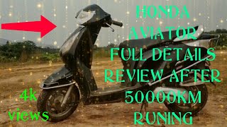 Honda aviator 2013 model user review after 50000km runing completeRDR [upl. by Lucilla]