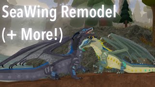 SEAWING REMODEL MORE CUSTOMIZATION UPDATES  Wings of Fire Beta Teasers and Development [upl. by Auqinal757]