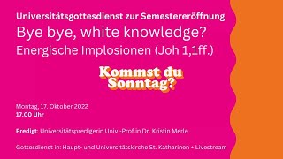 Reupload Universitätsgottesdienst zur Semestereröffnung am Tag der Theologie am 17102022 [upl. by Noloc]