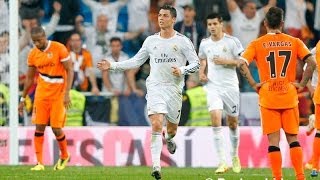 Cristiano Ronaldos incredible backheel goal against Valencia 04052014 [upl. by Neliac598]