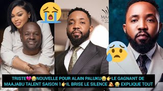 TRISTE💔😭NOUVELLE POUR ALAIN PALUKU😭👉LE GAGNANT DE MAAJABU TALENT SAISON 1👉IL FOND EN LARMES😢 [upl. by Homovec821]