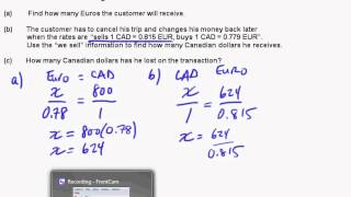 IB Math Studies Currency Conversions [upl. by Ainala336]